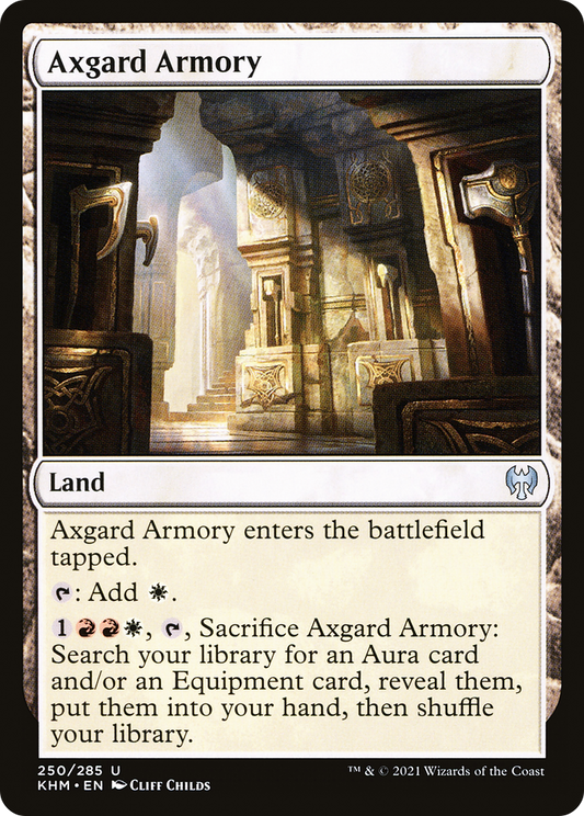 Axgard Armory (KHM-250) - Kaldheim - Premium MTG Single from Wizards of the Coast - Just $0.09! Shop now at Game Crave Tournament Store