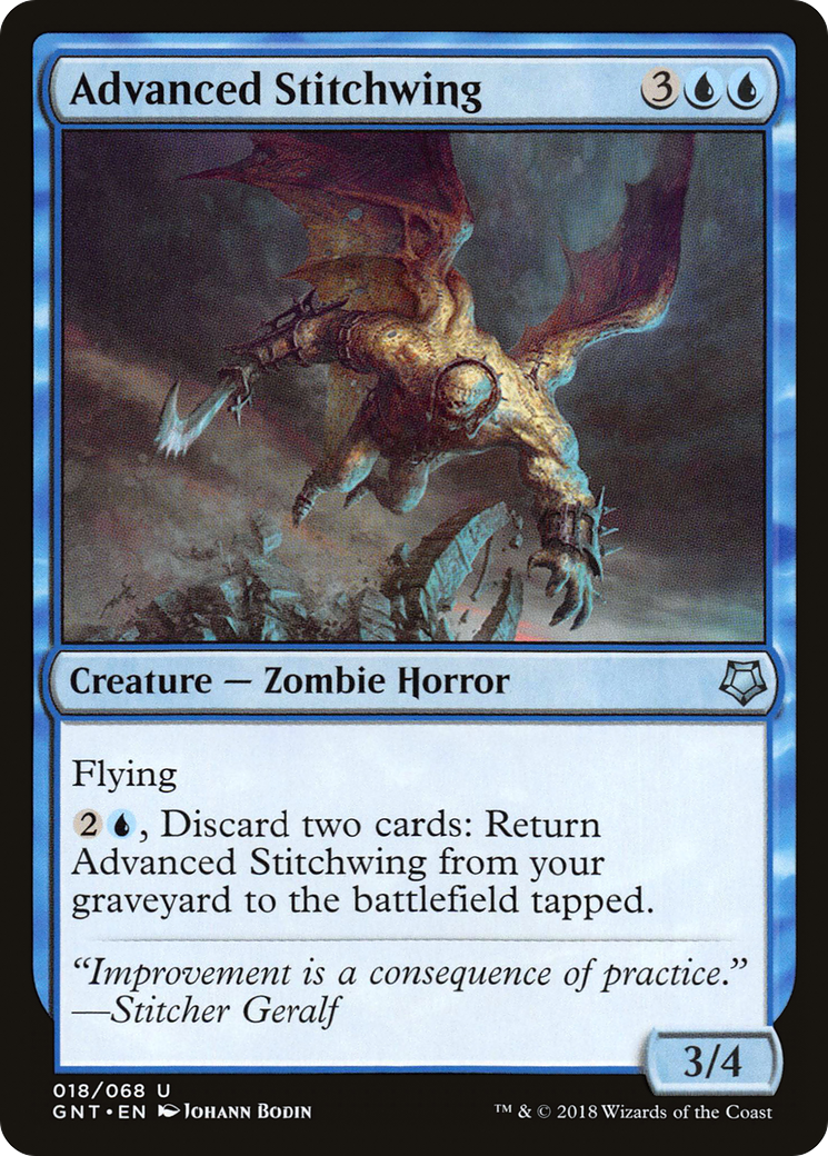 Advanced Stitchwing (GNT-018) - Game Night - Premium MTG Single from Wizards of the Coast - Just $0.08! Shop now at Game Crave Tournament Store