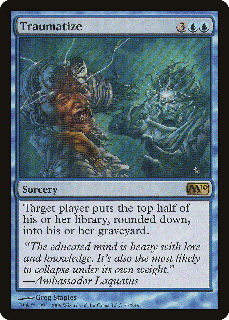 Traumatize (M10-077) - Magic 2010 - Premium MTG Single from Wizards of the Coast - Just $0.84! Shop now at Game Crave Tournament Store
