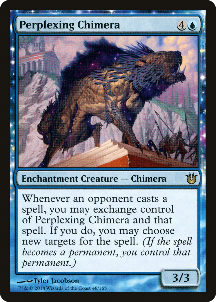 Perplexing Chimera (BNG-048) - Born of the Gods: (nyxtouched) Foil - Premium MTG Single from Wizards of the Coast - Just $4.05! Shop now at Game Crave Tournament Store