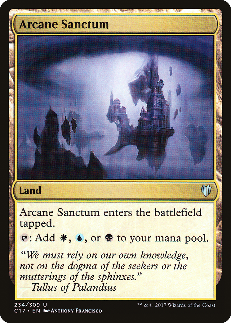 Arcane Sanctum (C17-234) - Commander 2017 - Premium MTG Single from Wizards of the Coast - Just $0.10! Shop now at Game Crave Tournament Store