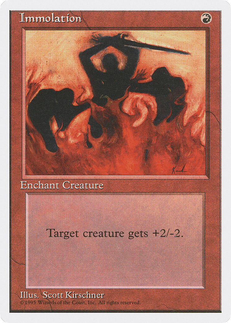 Immolation (4ED-204) - Fourth Edition - Premium MTG Single from Wizards of the Coast - Just $0.08! Shop now at Game Crave Tournament Store