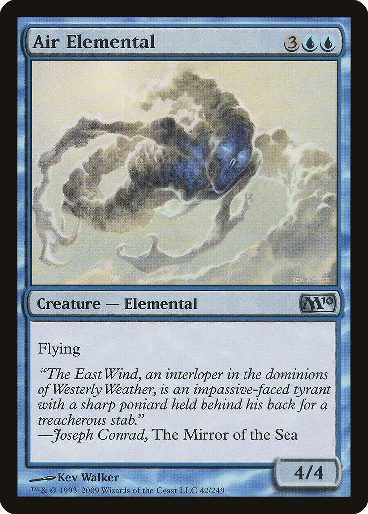 Air Elemental (M10-042) - Magic 2010 Foil - Premium MTG Single from Wizards of the Coast - Just $0.11! Shop now at Game Crave Tournament Store