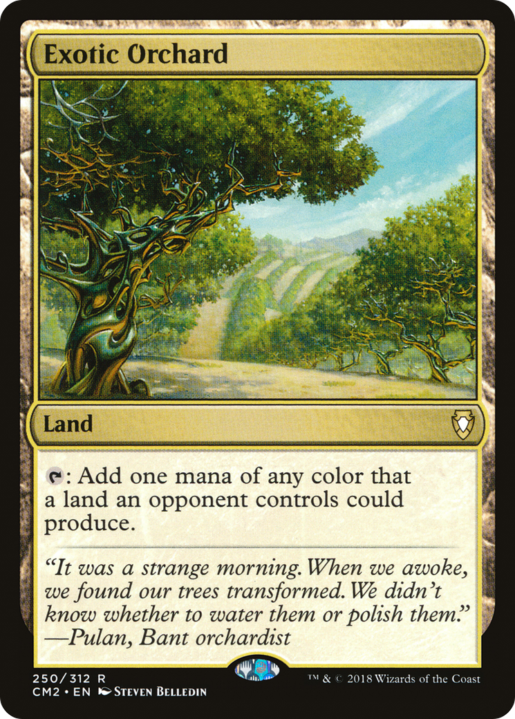 Exotic Orchard (CM2-250) - Commander Anthology Volume II - Premium MTG Single from Wizards of the Coast - Just $0.13! Shop now at Game Crave Tournament Store