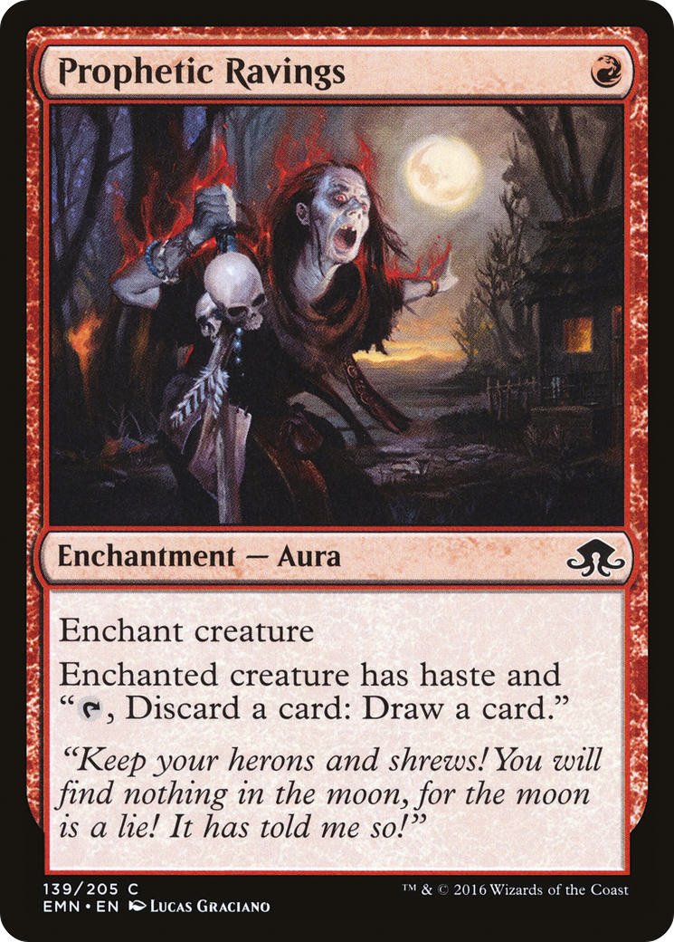Prophetic Ravings (EMN-139) - Eldritch Moon Foil - Premium MTG Single from Wizards of the Coast - Just $0.10! Shop now at Game Crave Tournament Store