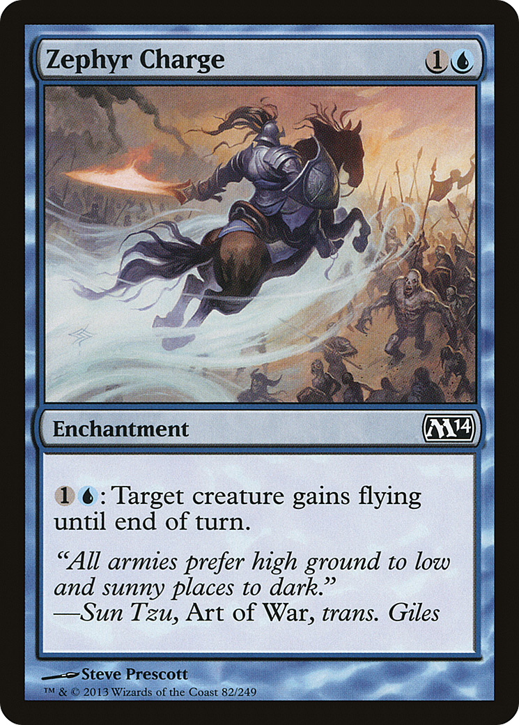 Zephyr Charge (M14-082) - Magic 2014 - Premium MTG Single from Wizards of the Coast - Just $0.08! Shop now at Game Crave Tournament Store