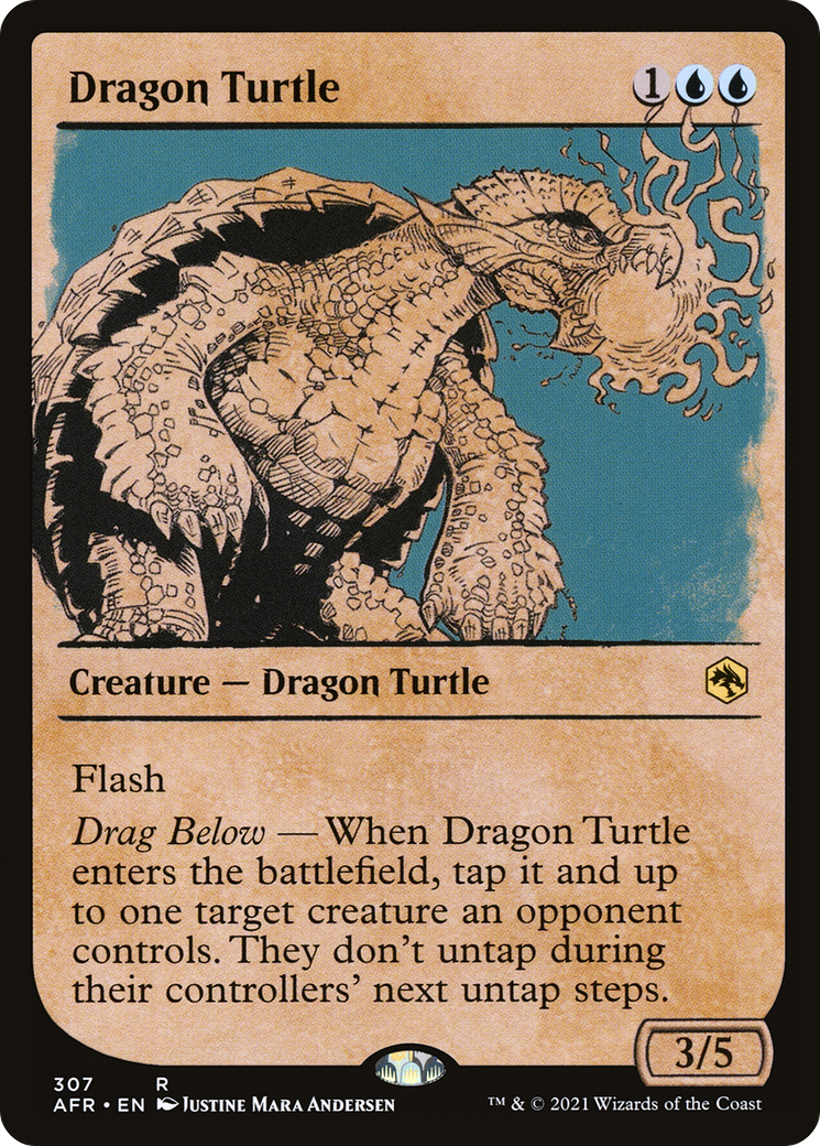 Dragon Turtle (AFR-307) - Adventures in the Forgotten Realms: (Showcase) Foil - Premium MTG Single from Wizards of the Coast - Just $0.08! Shop now at Game Crave Tournament Store