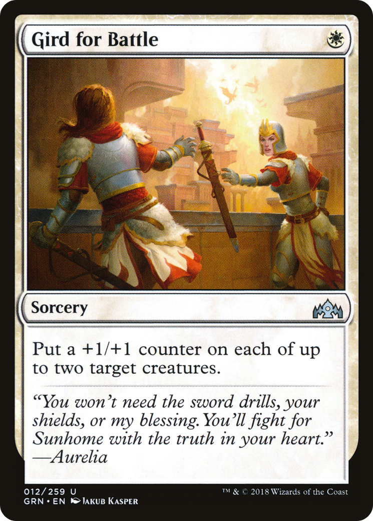Gird for Battle (GRN-012) - Guilds of Ravnica - Premium MTG Single from Wizards of the Coast - Just $0.08! Shop now at Game Crave Tournament Store