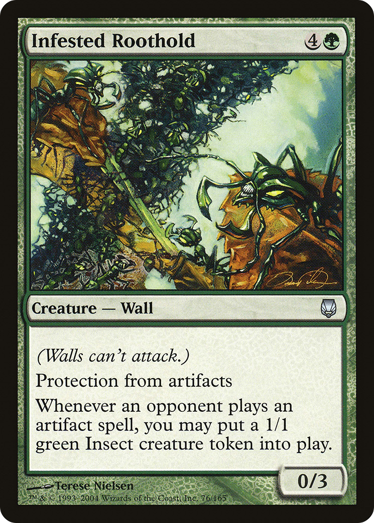 Infested Roothold (DST-076) - Darksteel - Premium MTG Single from Wizards of the Coast - Just $0.08! Shop now at Game Crave Tournament Store