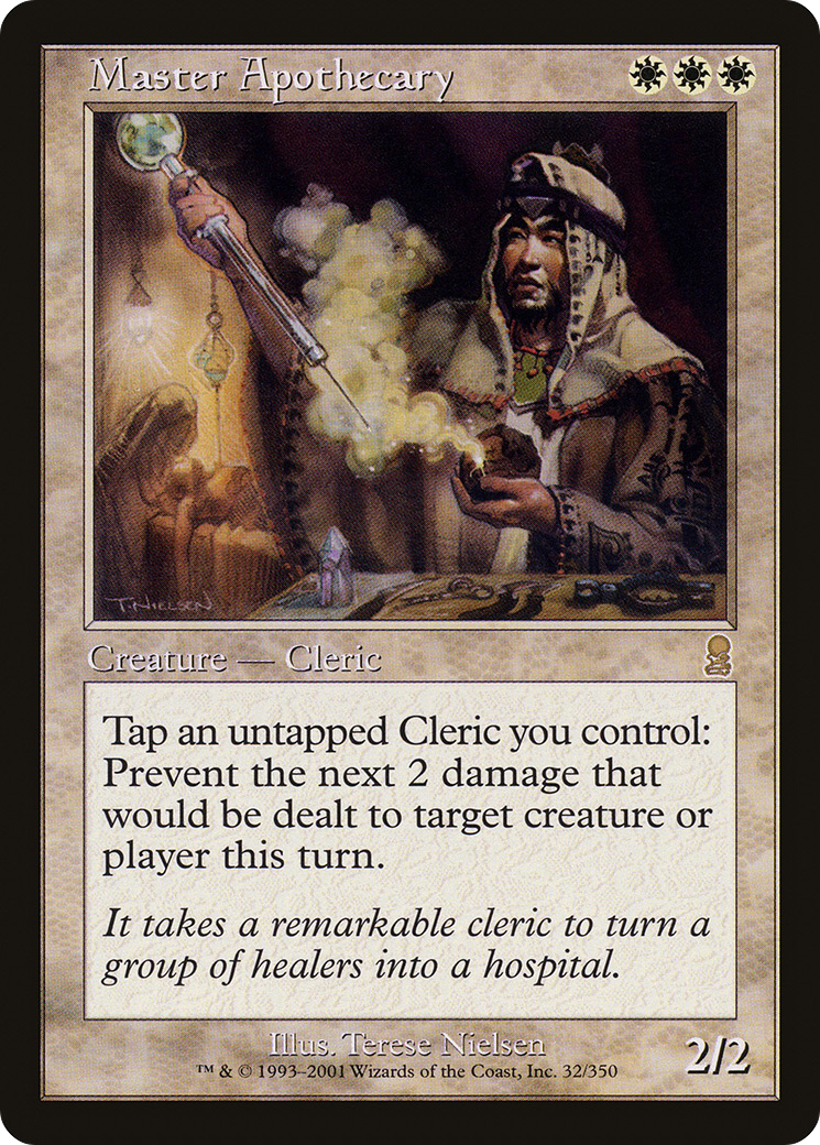 Master Apothecary (ODY-032) - Odyssey - Premium MTG Single from Wizards of the Coast - Just $0.19! Shop now at Game Crave Tournament Store
