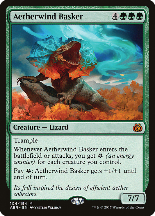 Aetherwind Basker (AER-104) - Aether Revolt Foil - Premium MTG Single from Wizards of the Coast - Just $0.26! Shop now at Game Crave Tournament Store