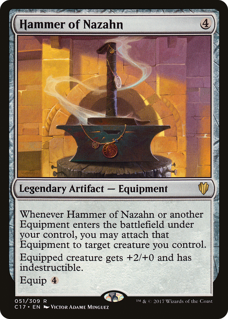 Hammer of Nazahn (C17-051) - Commander 2017 - Premium MTG Single from Wizards of the Coast - Just $3.52! Shop now at Game Crave Tournament Store