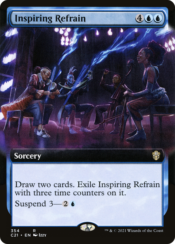 Inspiring Refrain (C21-354) - Commander 2021: (Extended Art) - Premium MTG Single from Wizards of the Coast - Just $0.16! Shop now at Game Crave Tournament Store