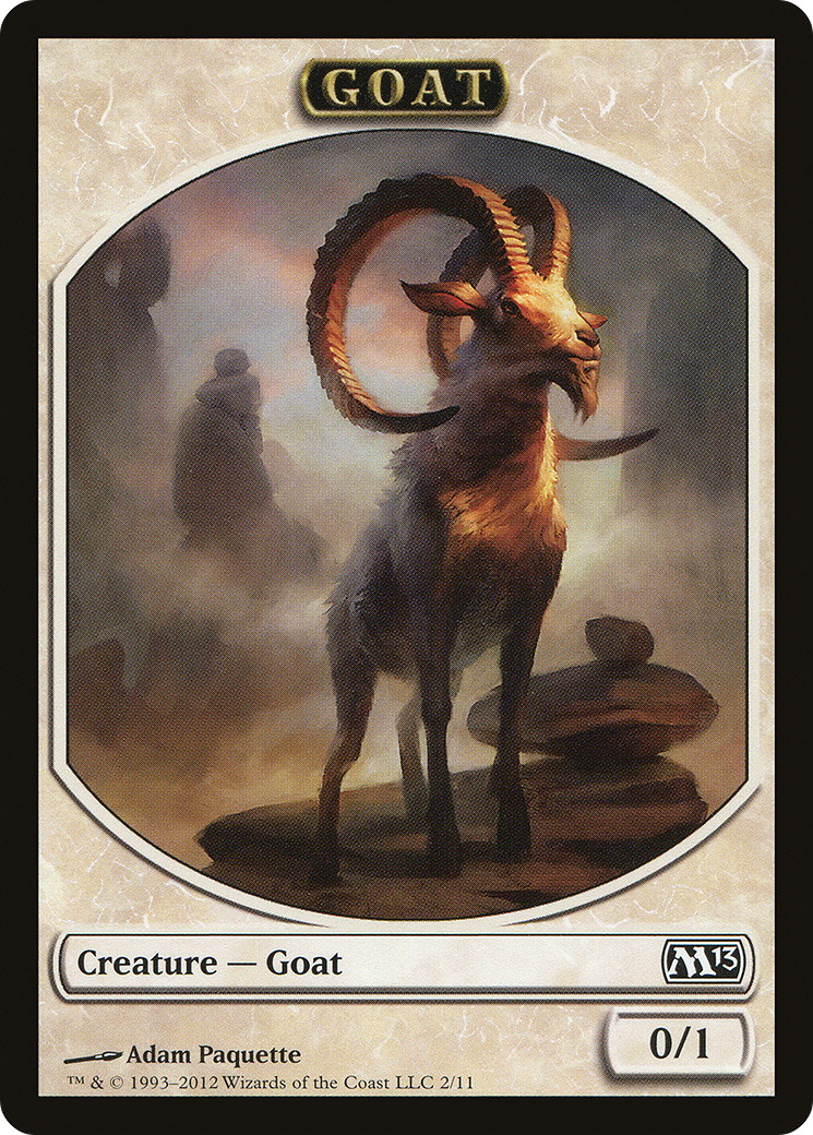 Goat (TM13-002) - Magic 2013 Tokens - Premium MTG Single from Wizards of the Coast - Just $0.08! Shop now at Game Crave Tournament Store