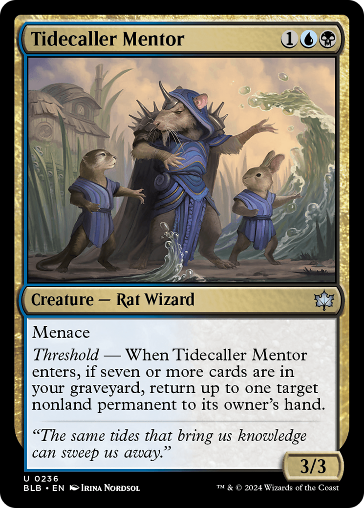 Tidecaller Mentor (BLB-236) - Bloomburrow - Premium MTG Single from Wizards of the Coast - Just $0.25! Shop now at Game Crave Tournament Store