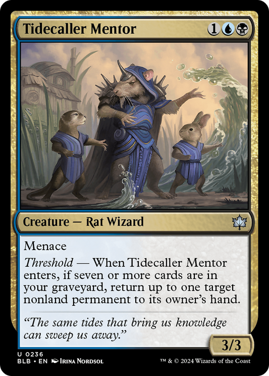 Tidecaller Mentor (BLB-236) - Bloomburrow - Premium MTG Single from Wizards of the Coast - Just $0.25! Shop now at Game Crave Tournament Store
