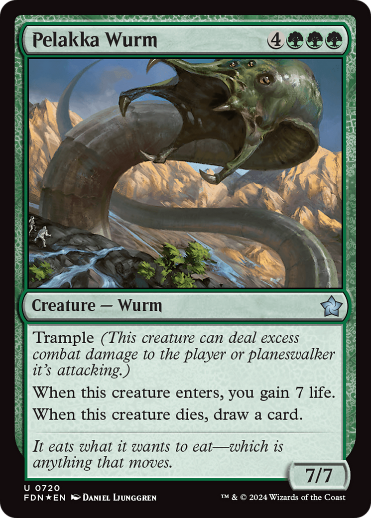 Pelakka Wurm (FDN-720) - Foundations - Premium MTG Single from Wizards of the Coast - Just $0! Shop now at Game Crave Tournament Store