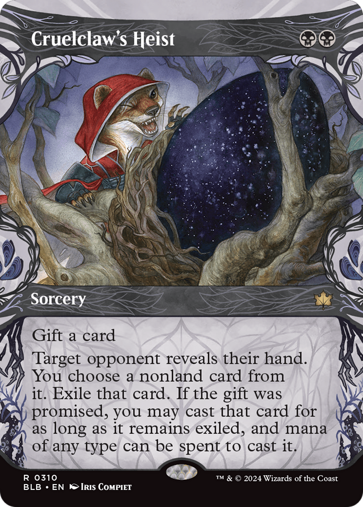 Cruelclaw's Heist (BLB-310) - Bloomburrow: (Showcase) Foil - Premium MTG Single from Wizards of the Coast - Just $0.63! Shop now at Game Crave Tournament Store