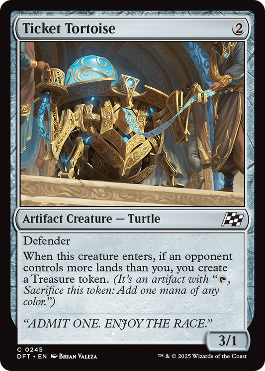 Ticket Tortoise (DFT-245) - Aetherdrift - Premium MTG Single from Wizards of the Coast - Just $0.08! Shop now at Game Crave Tournament Store