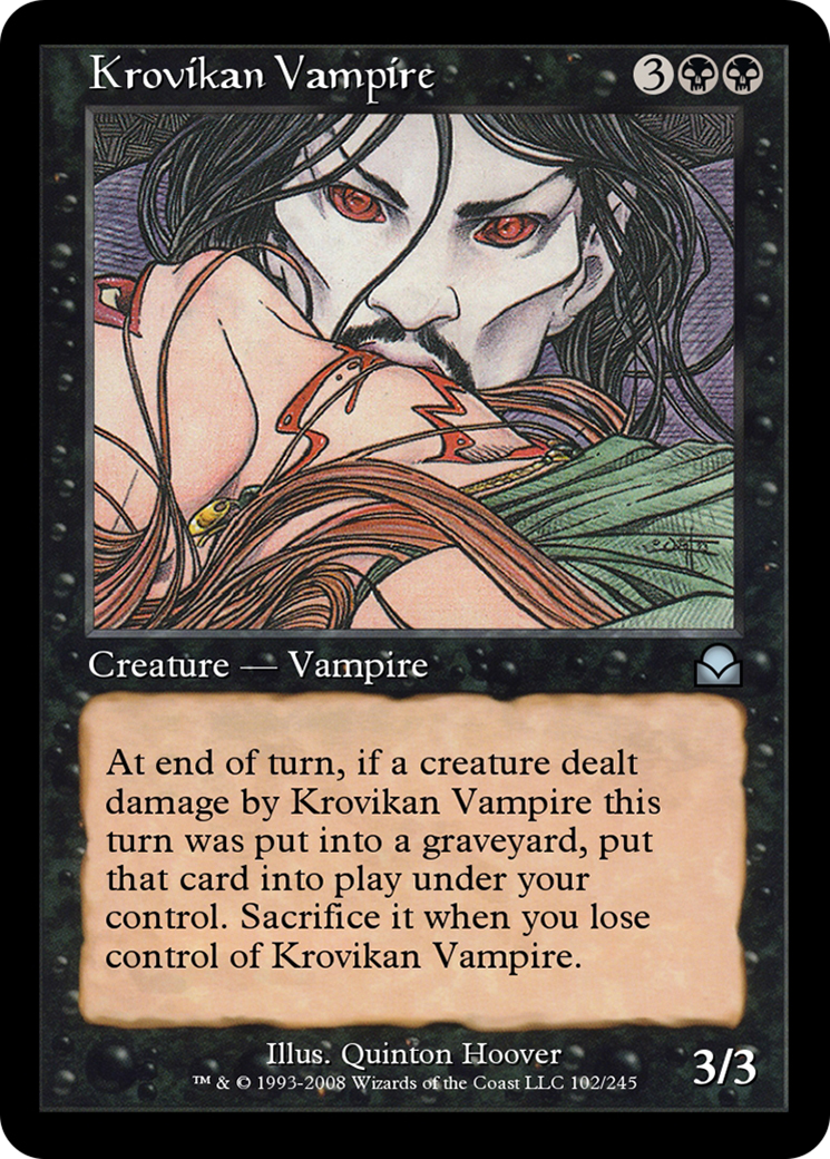 Krovikan Vampire (ME2-102) - Masters Edition II Foil - Premium MTG Single from Wizards of the Coast - Just $0! Shop now at Game Crave Tournament Store