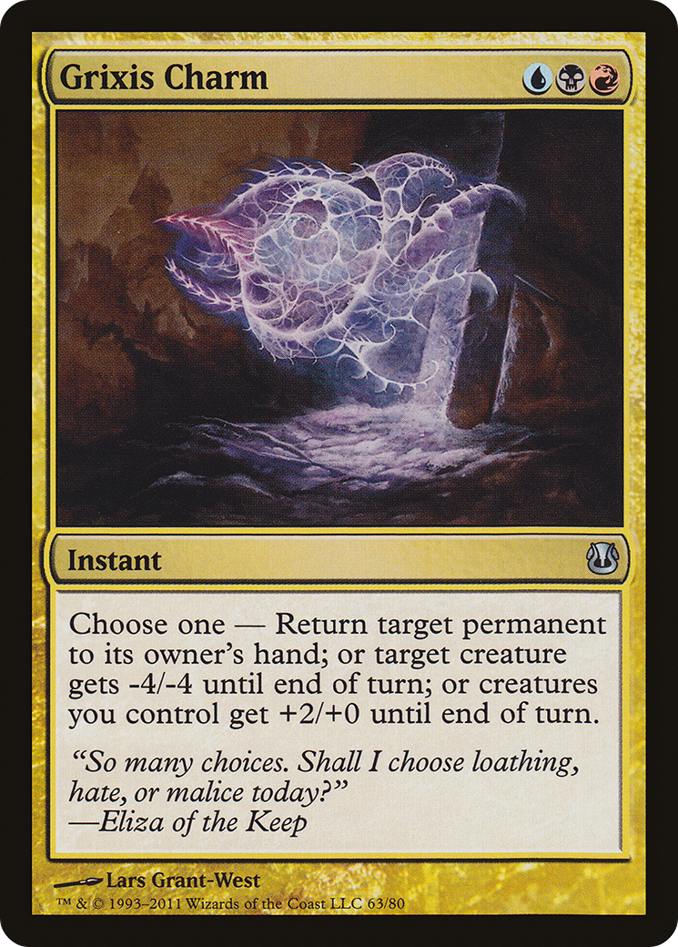 Grixis Charm (DDH-063) - Duel Decks: Ajani vs. Nicol Bolas - Premium MTG Single from Wizards of the Coast - Just $0.08! Shop now at Game Crave Tournament Store