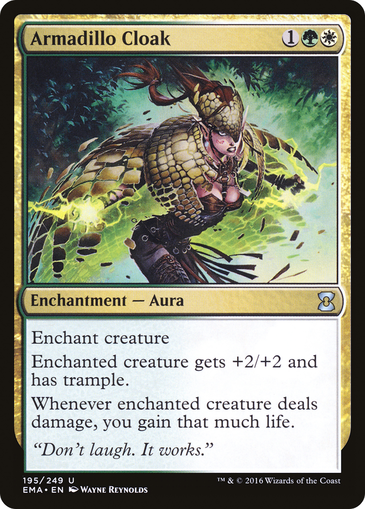 Armadillo Cloak (EMA-195) - Eternal Masters - Premium MTG Single from Wizards of the Coast - Just $0.20! Shop now at Game Crave Tournament Store