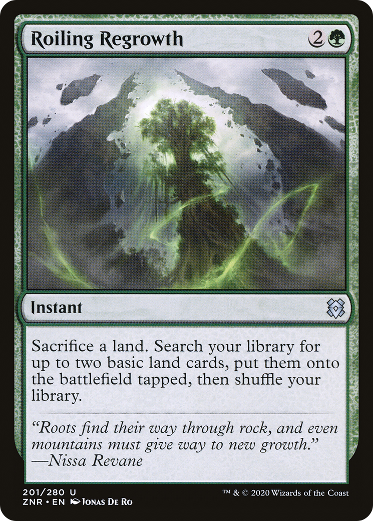 Roiling Regrowth (ZNR-201) - Zendikar Rising - Premium MTG Single from Wizards of the Coast - Just $0.09! Shop now at Game Crave Tournament Store
