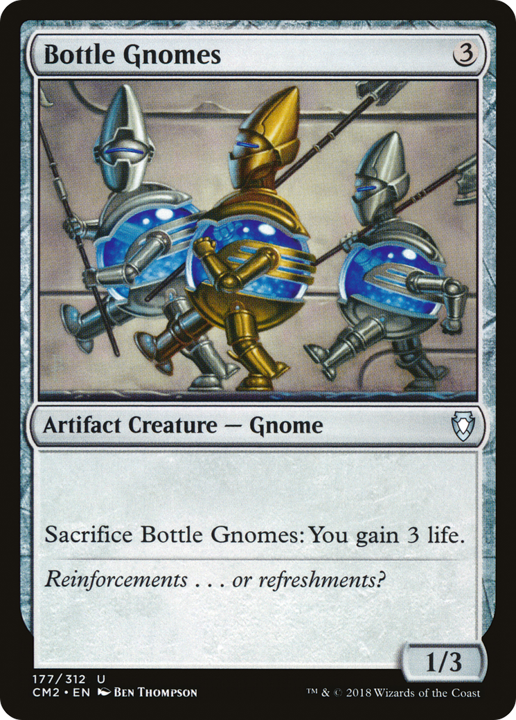 Bottle Gnomes (CM2-177) - Commander Anthology Volume II - Premium MTG Single from Wizards of the Coast - Just $0.08! Shop now at Game Crave Tournament Store