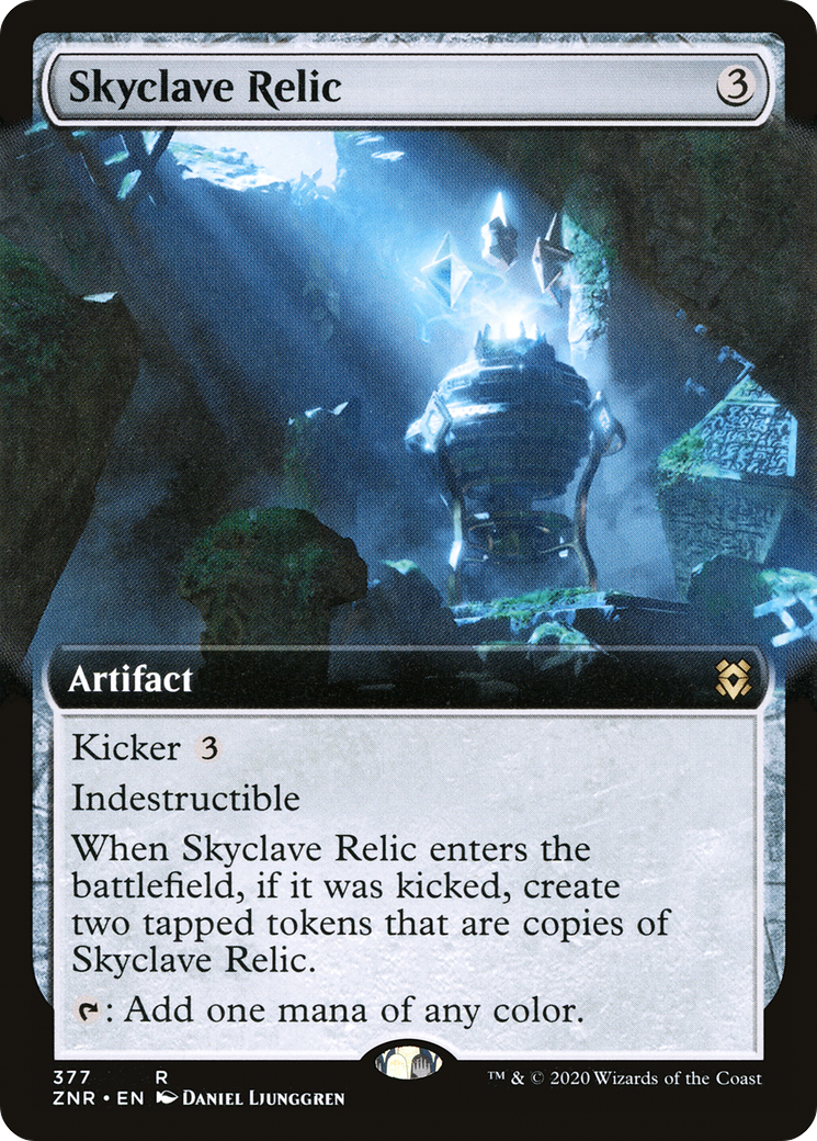 Skyclave Relic (ZNR-377) - Zendikar Rising: (Extended Art) Foil - Premium MTG Single from Wizards of the Coast - Just $0.49! Shop now at Game Crave Tournament Store