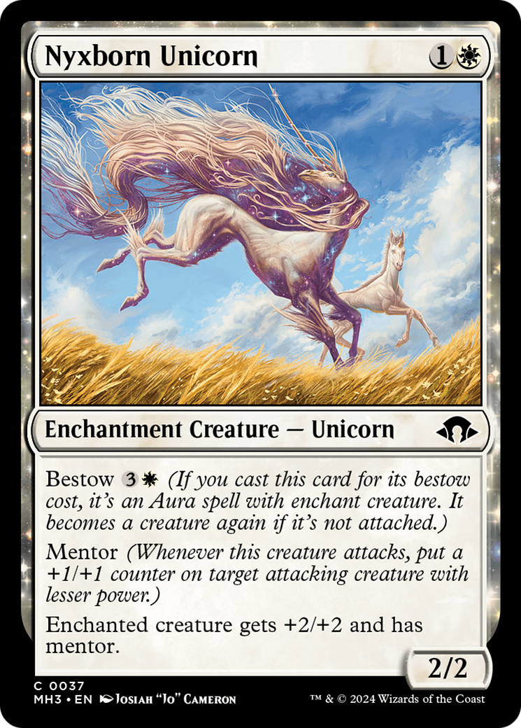 Nyxborn Unicorn (MH3-037) - Modern Horizons 3 Foil - Premium MTG Single from Wizards of the Coast - Just $0.25! Shop now at Game Crave Tournament Store