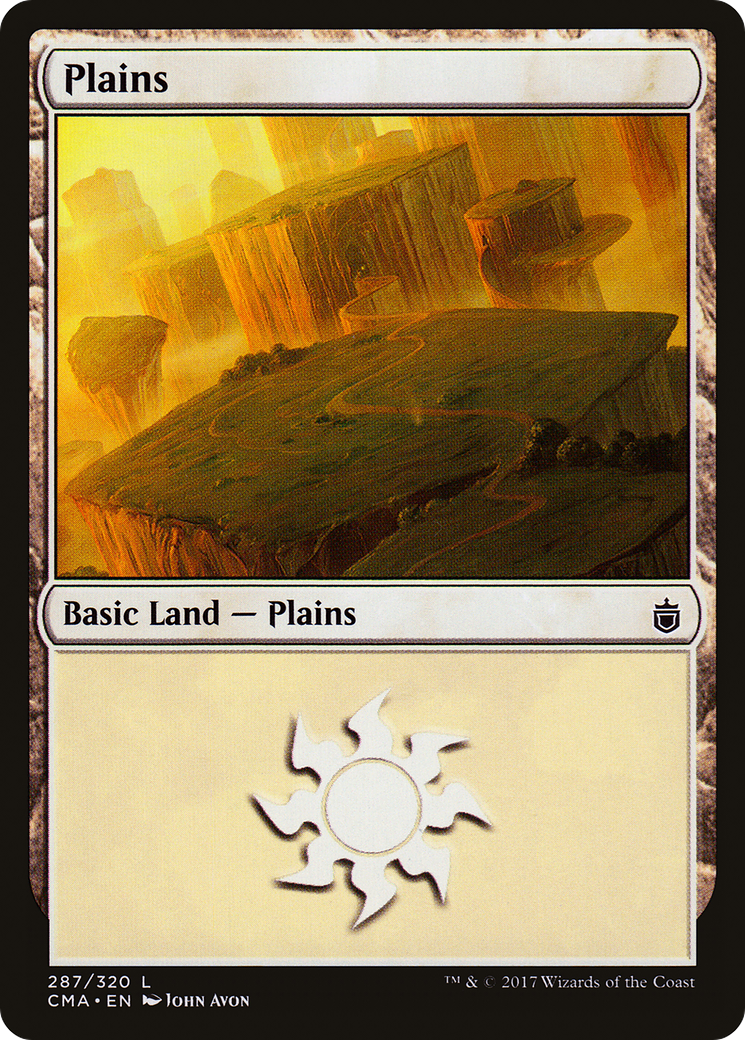 Plains (CMA-287) - Commander Anthology - Premium MTG Single from Wizards of the Coast - Just $0.08! Shop now at Game Crave Tournament Store