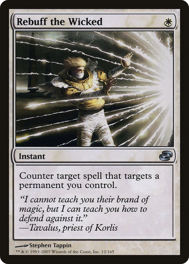 Rebuff the Wicked (PLC-012) - Planar Chaos - Premium MTG Single from Wizards of the Coast - Just $1.17! Shop now at Game Crave Tournament Store