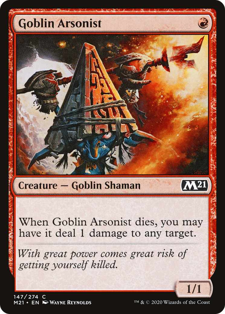 Goblin Arsonist (M21-147) - Core Set 2021 - Premium MTG Single from Wizards of the Coast - Just $0.08! Shop now at Game Crave Tournament Store