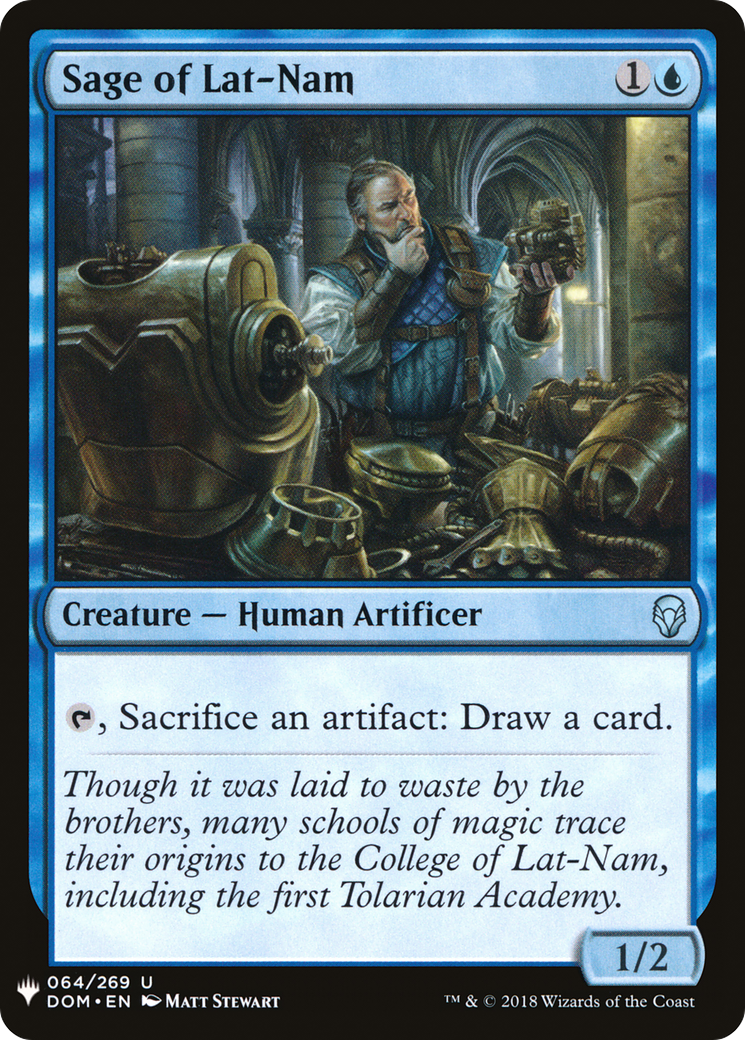 Sage of Lat-Nam (MB1-475) - Mystery Booster - Premium MTG Single from Wizards of the Coast - Just $0.08! Shop now at Game Crave Tournament Store