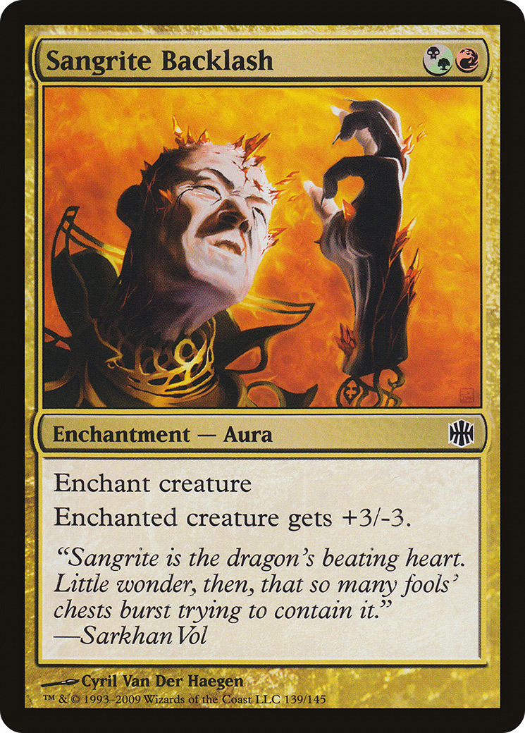 Sangrite Backlash (ARB-139) - Alara Reborn - Premium MTG Single from Wizards of the Coast - Just $0.08! Shop now at Game Crave Tournament Store