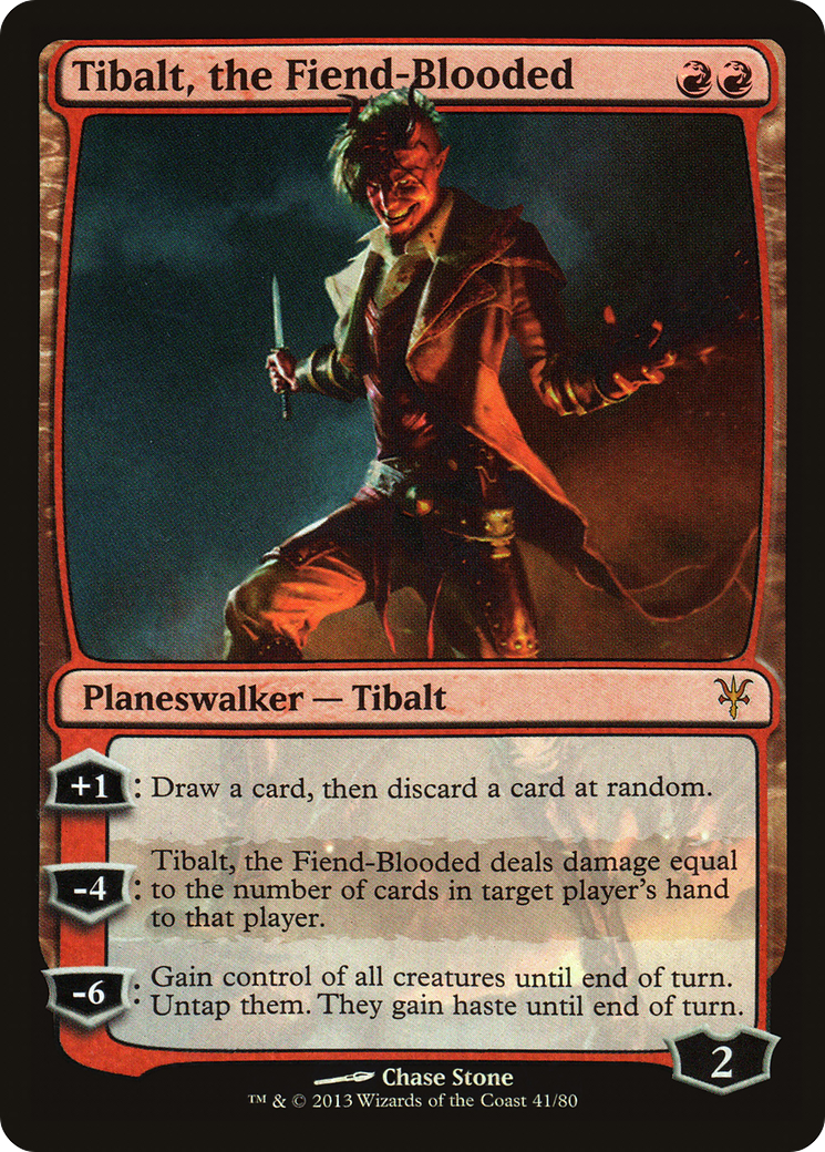Tibalt, the Fiend-Blooded (DDK-041) - Duel Decks: Sorin vs. Tibalt Foil - Premium MTG Single from Wizards of the Coast - Just $0.12! Shop now at Game Crave Tournament Store