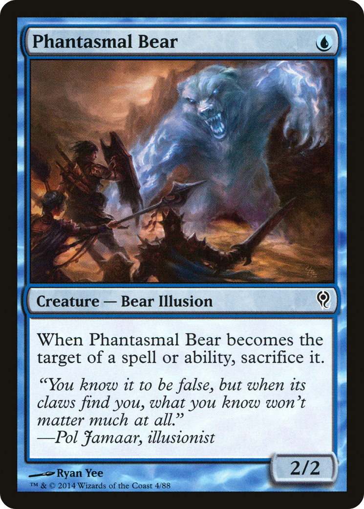 Phantasmal Bear (DDM-004) - Duel Decks: Jace vs. Vraska - Premium MTG Single from Wizards of the Coast - Just $0.08! Shop now at Game Crave Tournament Store