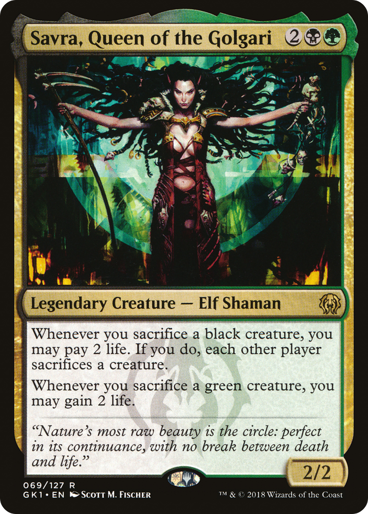 Savra, Queen of the Golgari (GK1-069) - GRN Guild Kit - Premium MTG Single from Wizards of the Coast - Just $0.22! Shop now at Game Crave Tournament Store