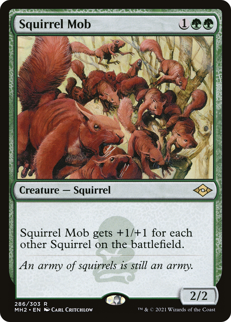 Squirrel Mob (MH2-286) - Modern Horizons 2 - Premium MTG Single from Wizards of the Coast - Just $0.09! Shop now at Game Crave Tournament Store