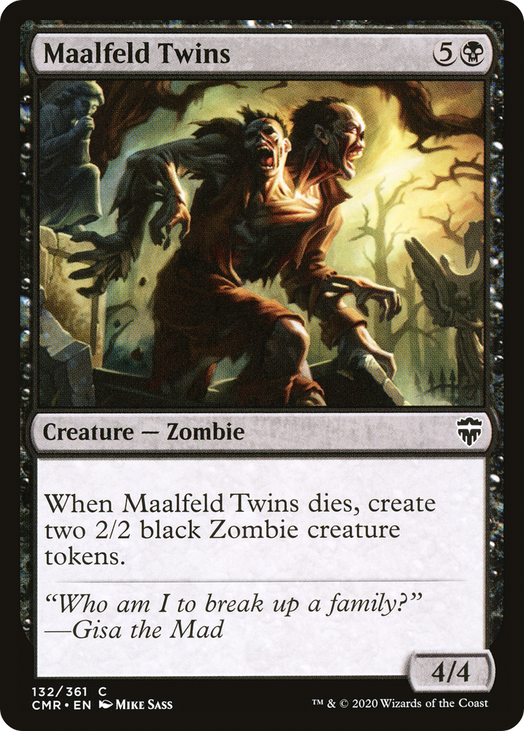 Maalfeld Twins (CMR-132) - Commander Legends - Premium MTG Single from Wizards of the Coast - Just $0.08! Shop now at Game Crave Tournament Store