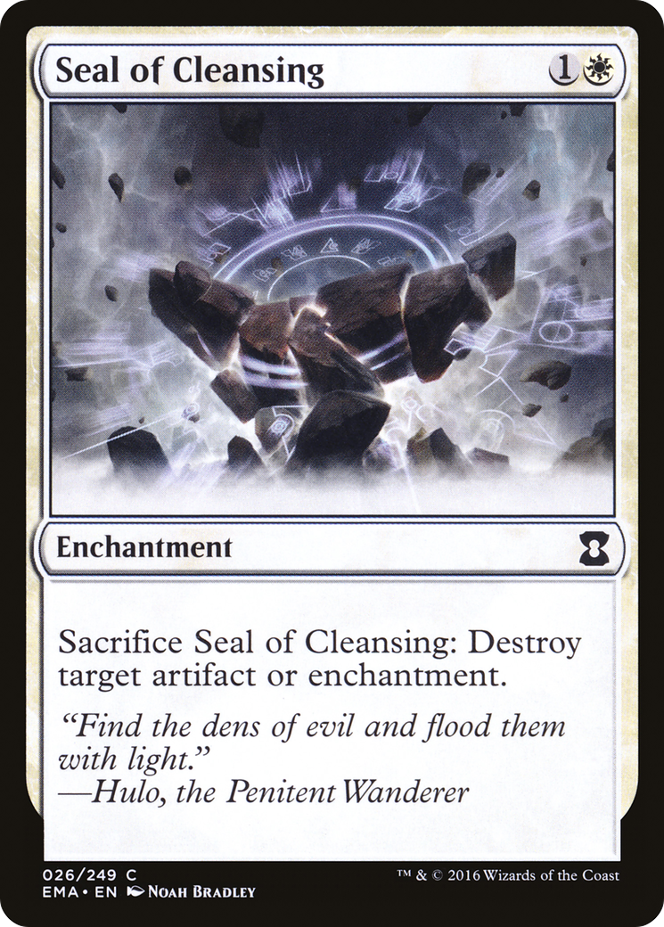 Seal of Cleansing (EMA-026) - Eternal Masters - Premium MTG Single from Wizards of the Coast - Just $0.08! Shop now at Game Crave Tournament Store