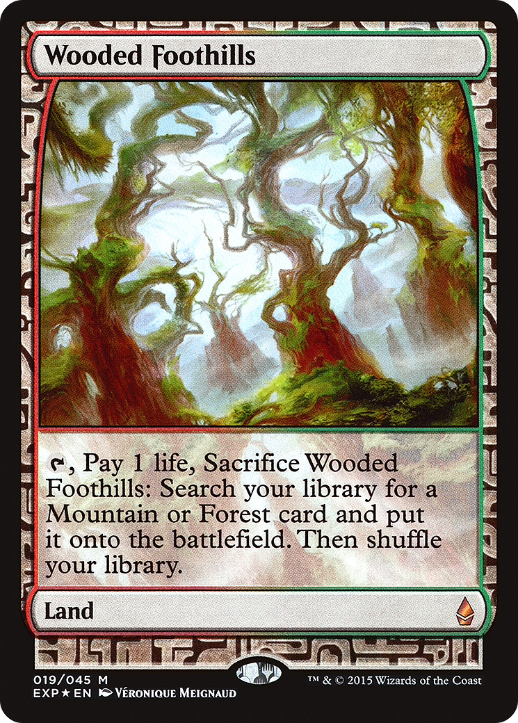 Wooded Foothills (EXP-019) - Zendikar Expeditions Foil - Premium MTG Single from Wizards of the Coast - Just $24.47! Shop now at Game Crave Tournament Store