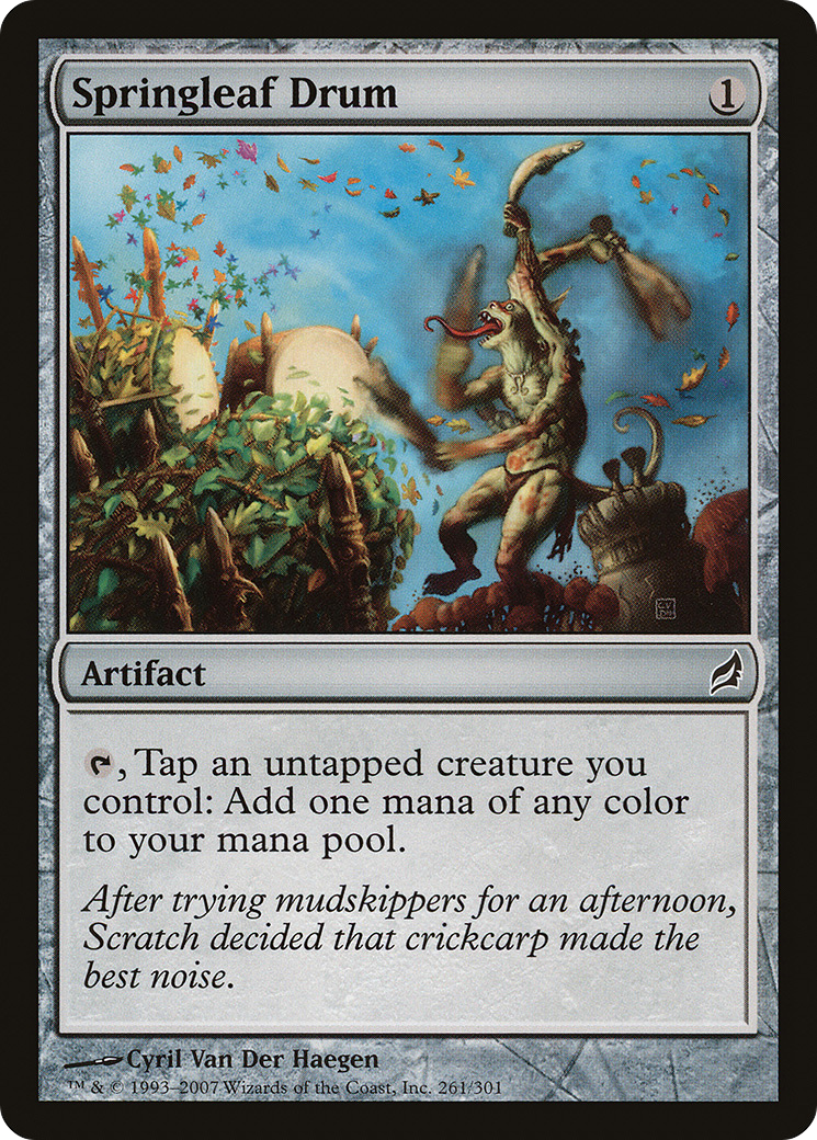 Springleaf Drum (LRW-261) - Lorwyn - Premium MTG Single from Wizards of the Coast - Just $0.37! Shop now at Game Crave Tournament Store