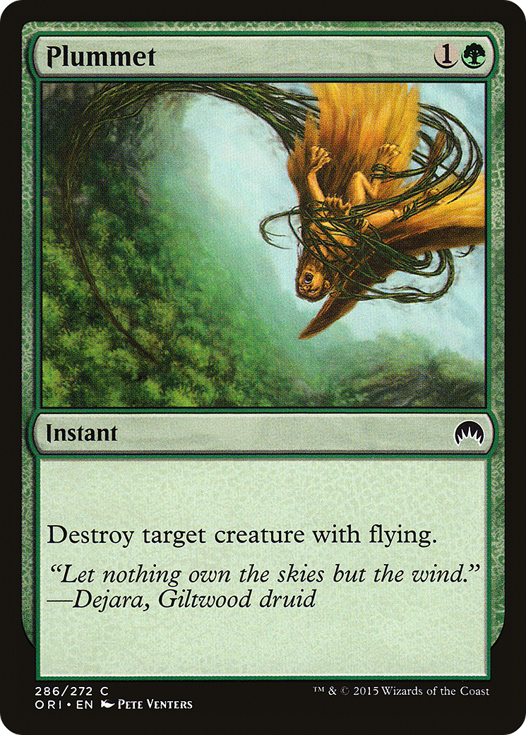 Plummet (ORI-286) - Magic Origins - Premium MTG Single from Wizards of the Coast - Just $0.08! Shop now at Game Crave Tournament Store