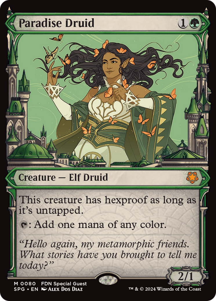 Paradise Druid (SPG-080) - Special Guests: (Showcase) - Premium MTG Single from Wizards of the Coast - Just $1.28! Shop now at Game Crave Tournament Store