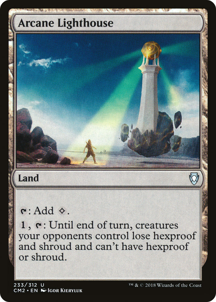 Arcane Lighthouse (CM2-233) - Commander Anthology Volume II - Premium MTG Single from Wizards of the Coast - Just $1.16! Shop now at Game Crave Tournament Store