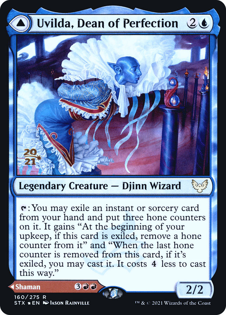Uvilda, Dean of Perfection // Nassari, Dean of Expression (PSTX-160S) - Strixhaven: School of Mages Promos Foil - Premium MTG Single from Wizards of the Coast - Just $0.40! Shop now at Game Crave Tournament Store