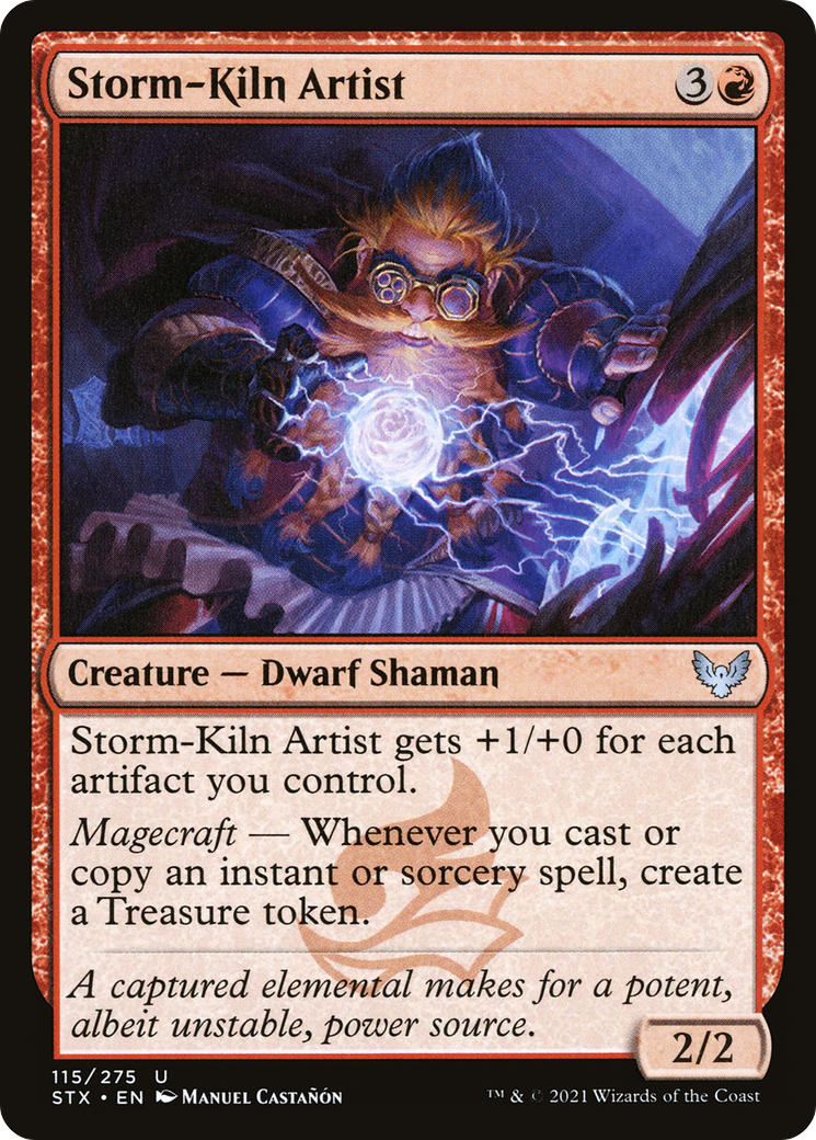 Storm-Kiln Artist (STX-115) - Strixhaven: School of Mages Foil - Premium MTG Single from Wizards of the Coast - Just $0.35! Shop now at Game Crave Tournament Store