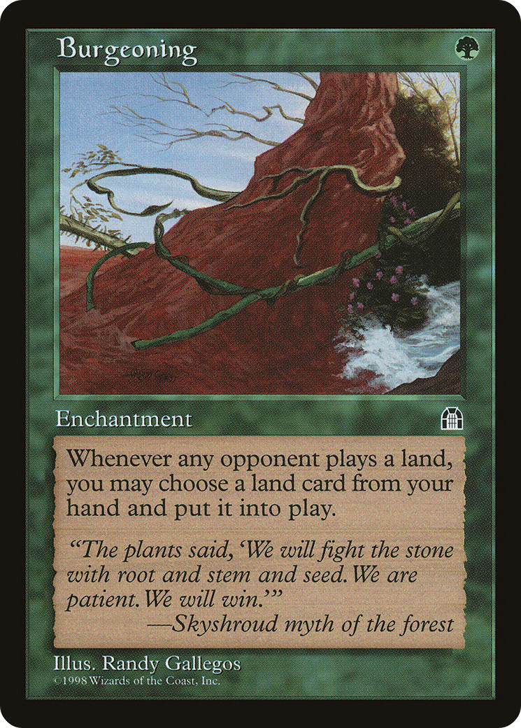 Burgeoning (STH-102) - Stronghold - Premium MTG Single from Wizards of the Coast - Just $8.35! Shop now at Game Crave Tournament Store