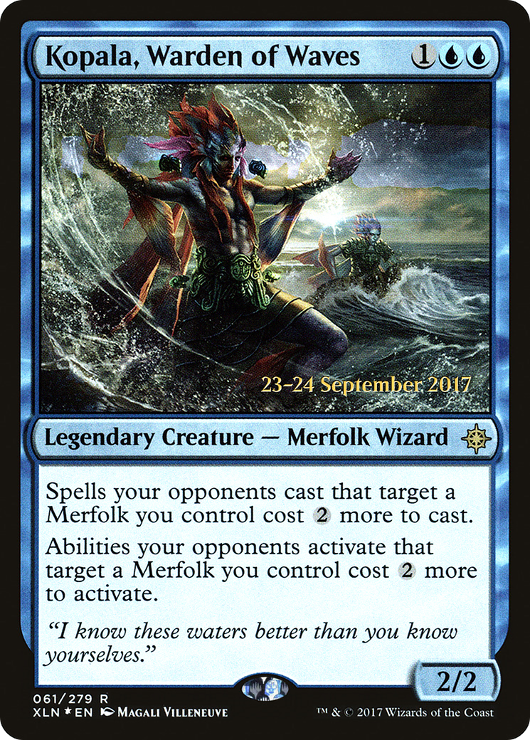 Kopala, Warden of Waves (PXLN-61S) - Ixalan Promos Foil - Premium MTG Single from Wizards of the Coast - Just $1.04! Shop now at Game Crave Tournament Store